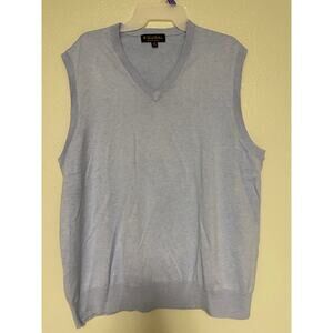Brooks Brothers Supima Cotton Sweater Vest - Mens Size XL - Light Blue-NWOT